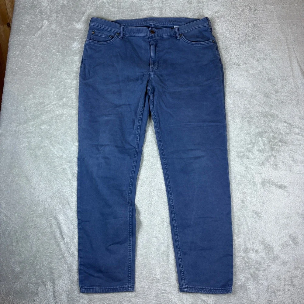 Banana Republic Pant Men 38x32 (Fits 38x31) Traveler Athletic Taper Blue Stretch
